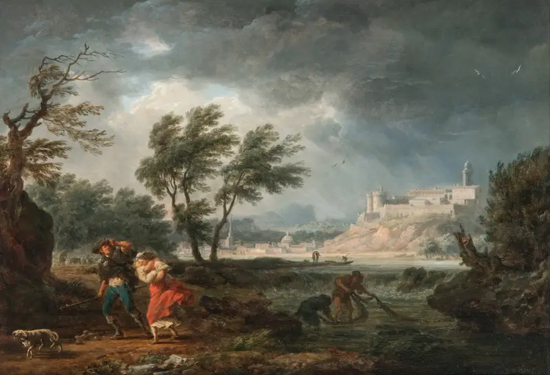 De fyra tiderna på dygnet – Middag av Claude-Joseph Vernet