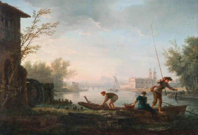 The four times of day- Morning av Claude-Joseph Vernet
