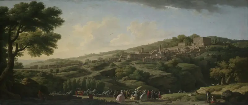 Villa at Caprarola av Claude-Joseph Vernet