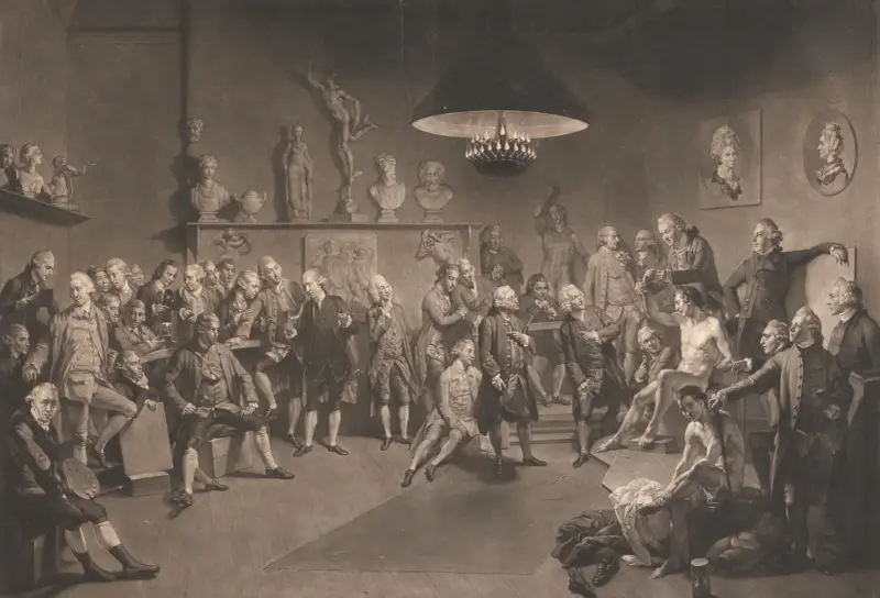 Life School at the Royal Academy av Johan Joseph Zoffany