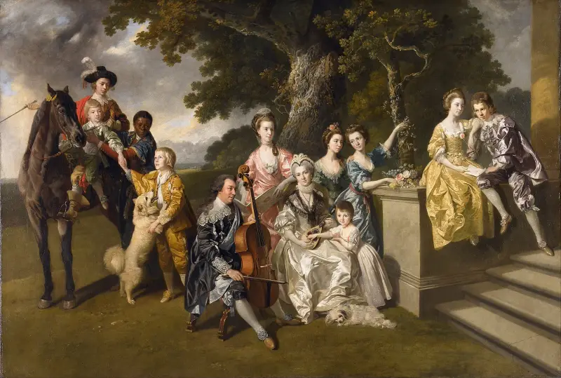 The Family Of Sir William Young av Johan Joseph Zoffany