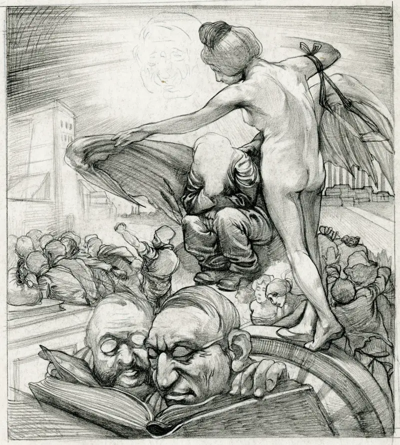Allegorisk framställning av Johannes Josephus Aarts