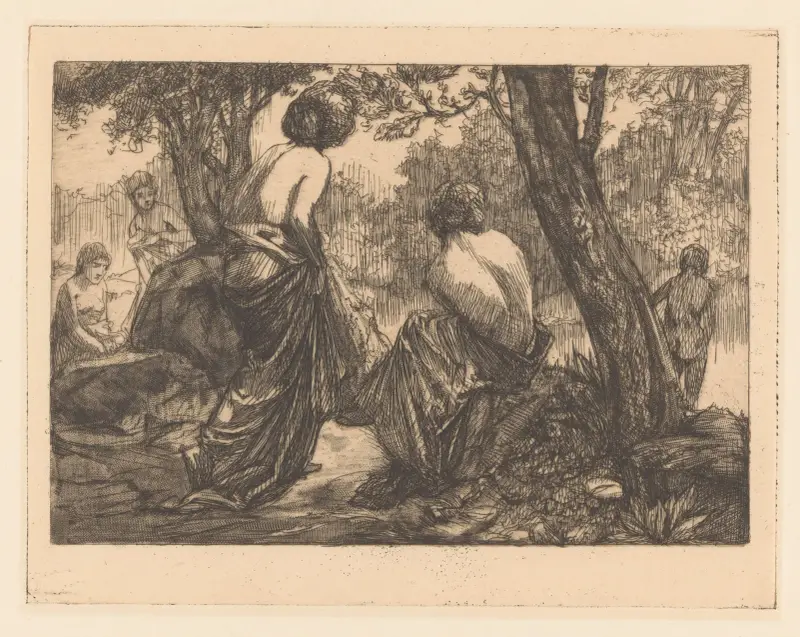 Badande kvinnor av Johannes Josephus Aarts