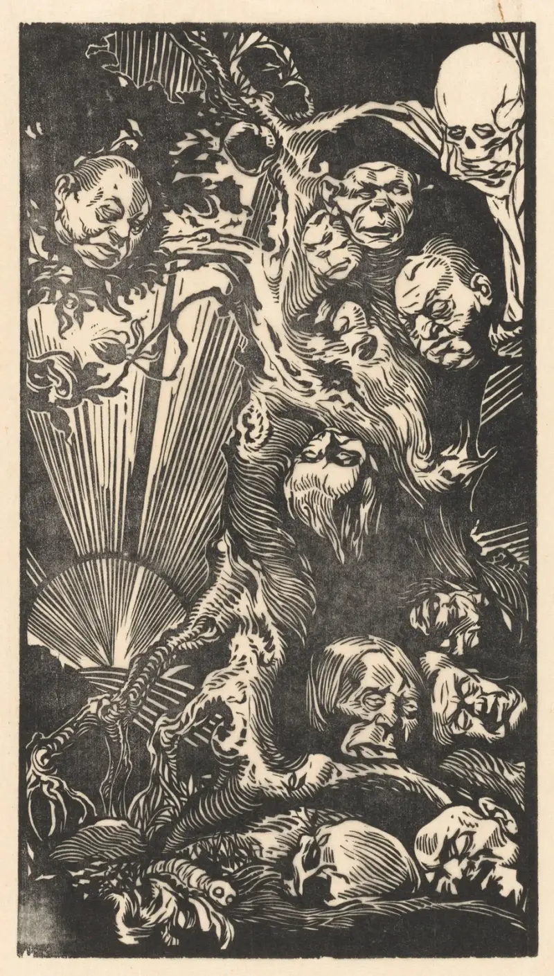Träd med fantastiska kronor av Johannes Josephus Aarts