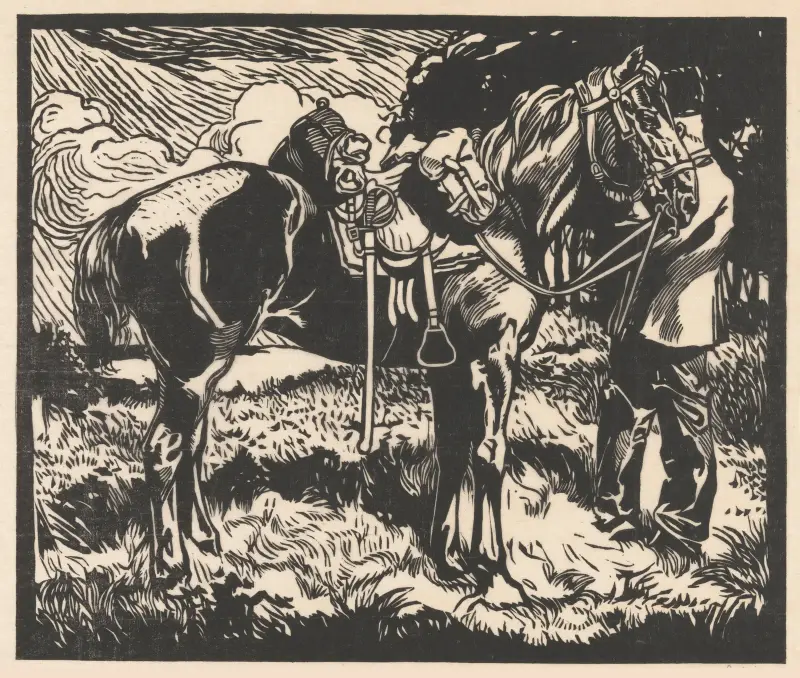 Cavaleriepaard av Johannes Josephus Aarts