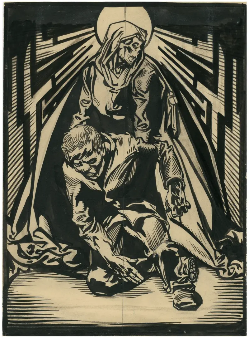 Döden och en tiggare av Johannes Josephus Aarts