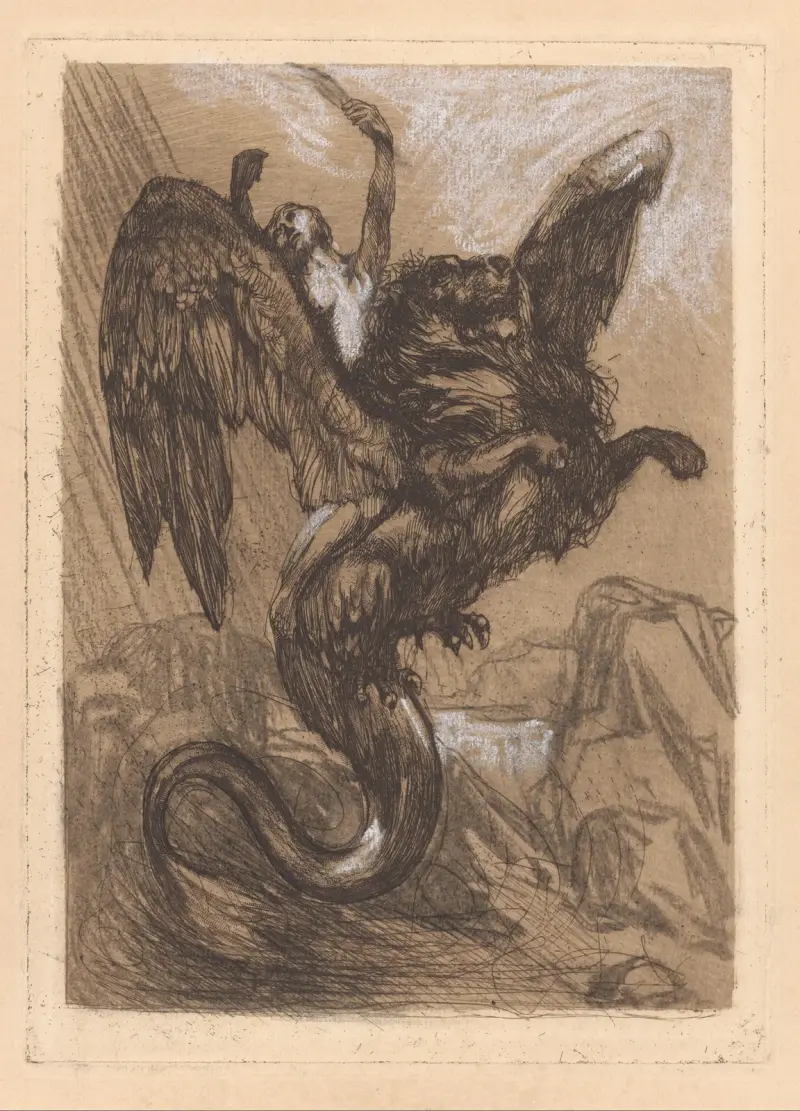 Bevingad chimär av Johannes Josephus Aarts