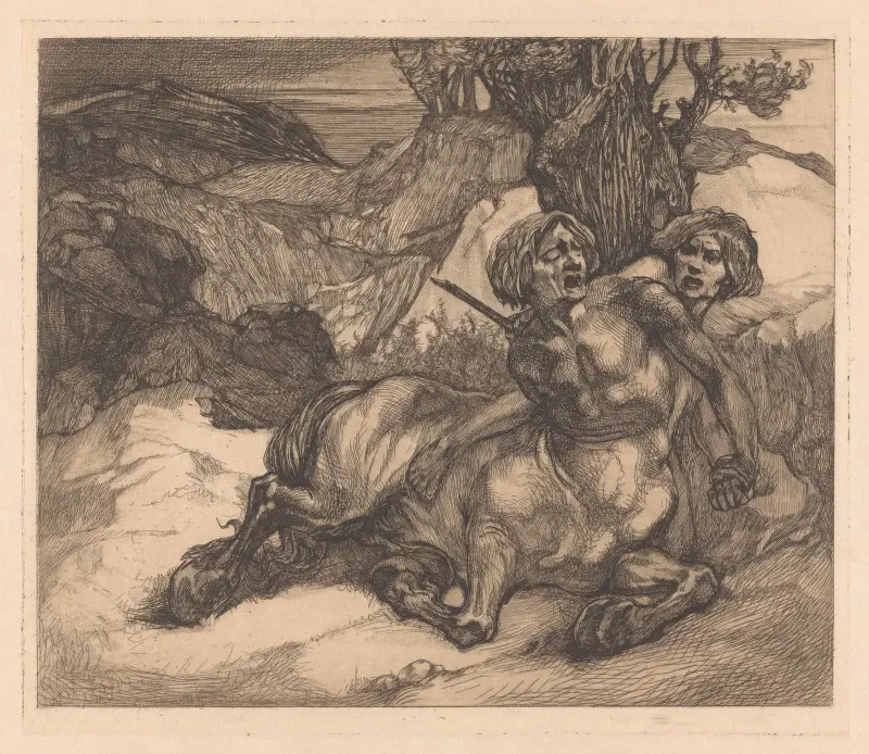Gewonde centaur av Johannes Josephus Aarts