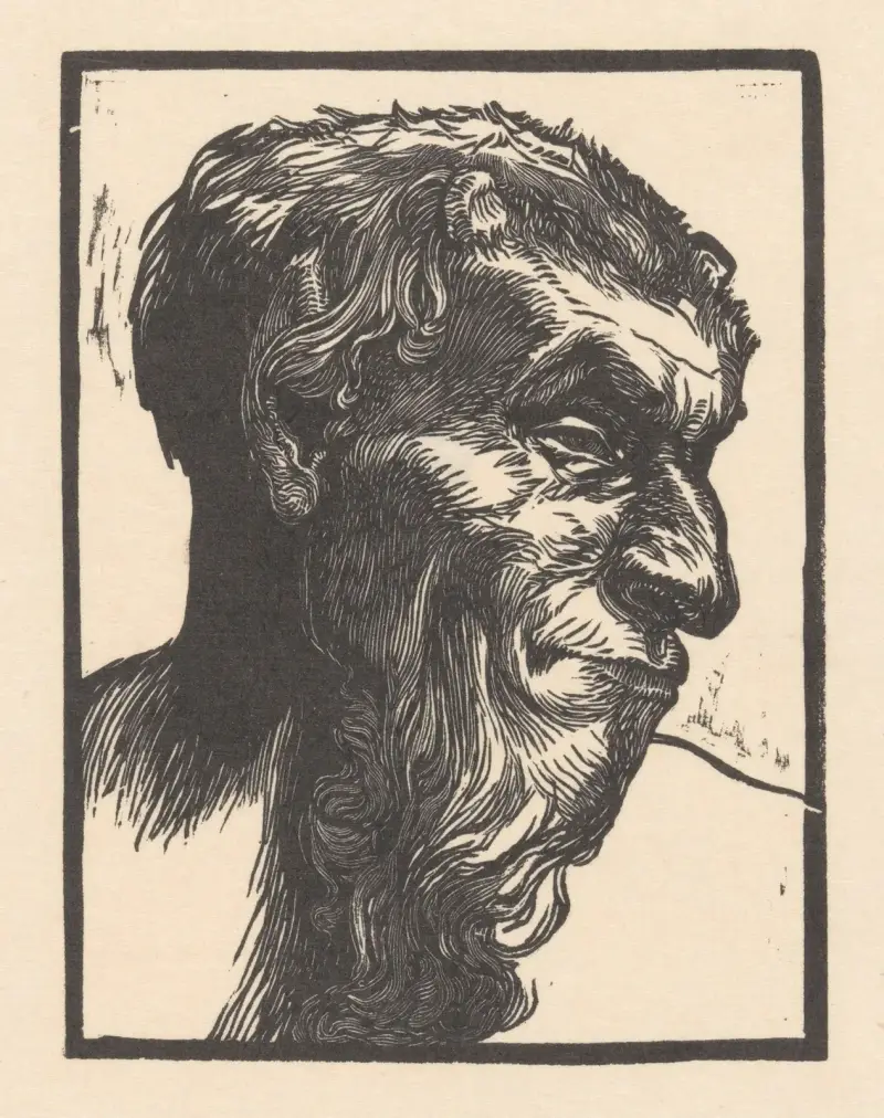 Huvud av en faun av Johannes Josephus Aarts