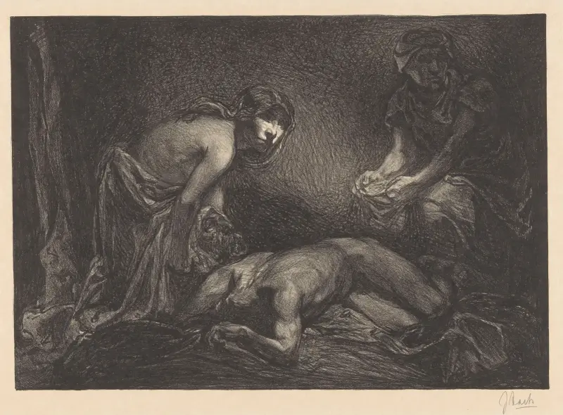 Judith med Holofernes huvud och kropp av Johannes Josephus Aarts