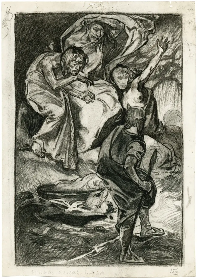 Macbeth und die drei Hexen von Johannes Josephus Aarts