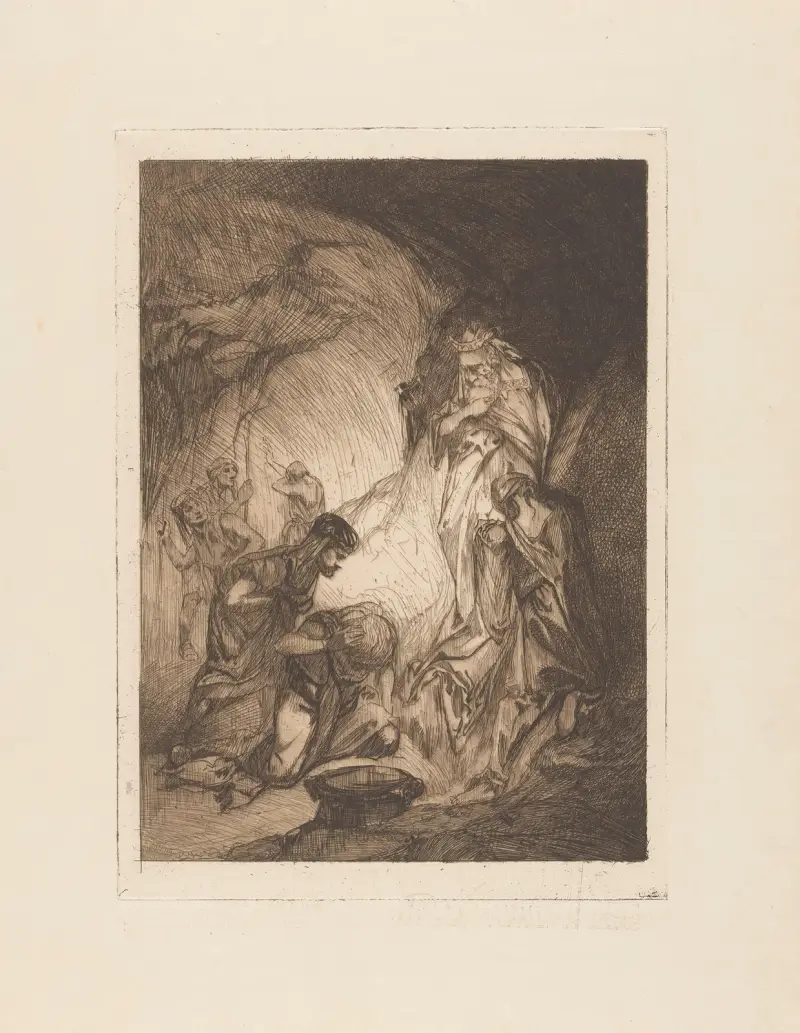 Mannen en vrouwen in een grot. – nr 1 av Johannes Josephus Aarts