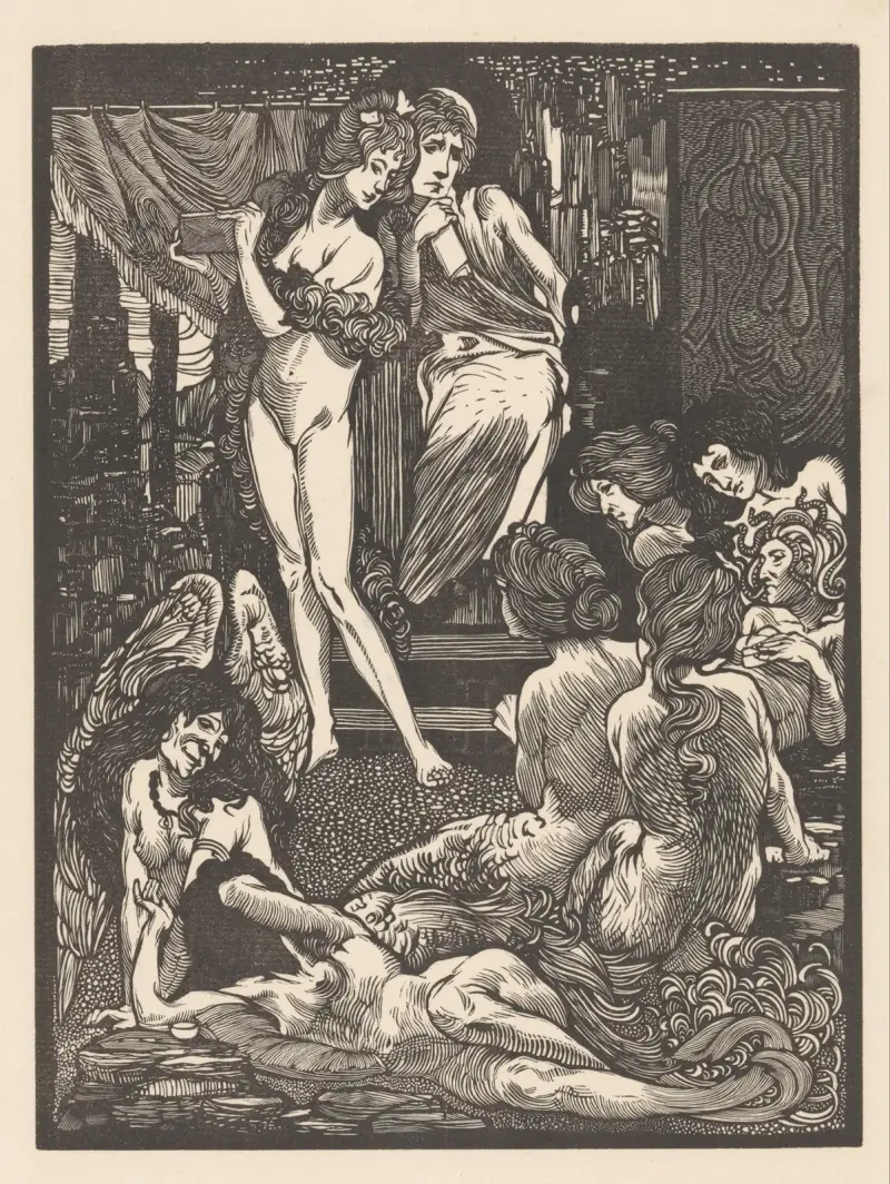 Nio fantastiska kvinnofigurer av Johannes Josephus Aarts