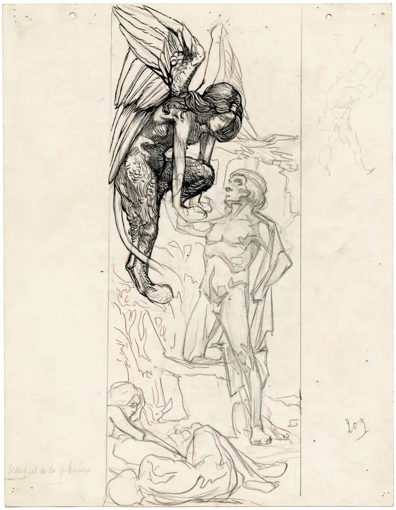 Oidipus och sfinxen av Johannes Josephus Aarts