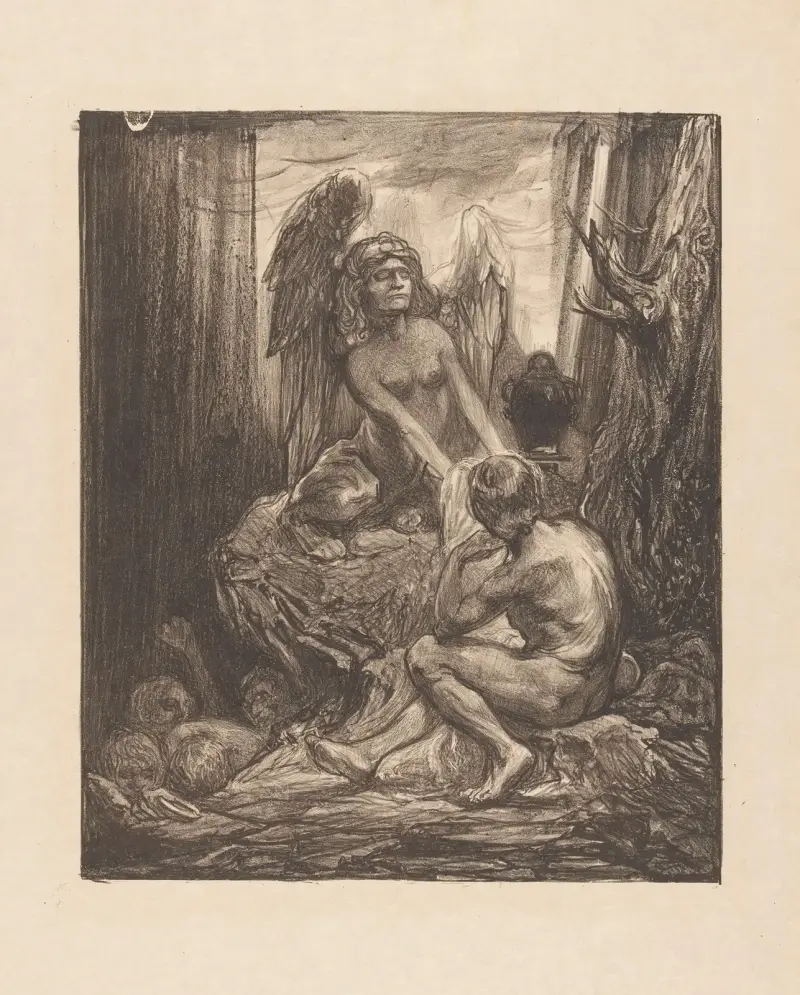 Oidipus och sfinxen 2 av Johannes Josephus Aarts