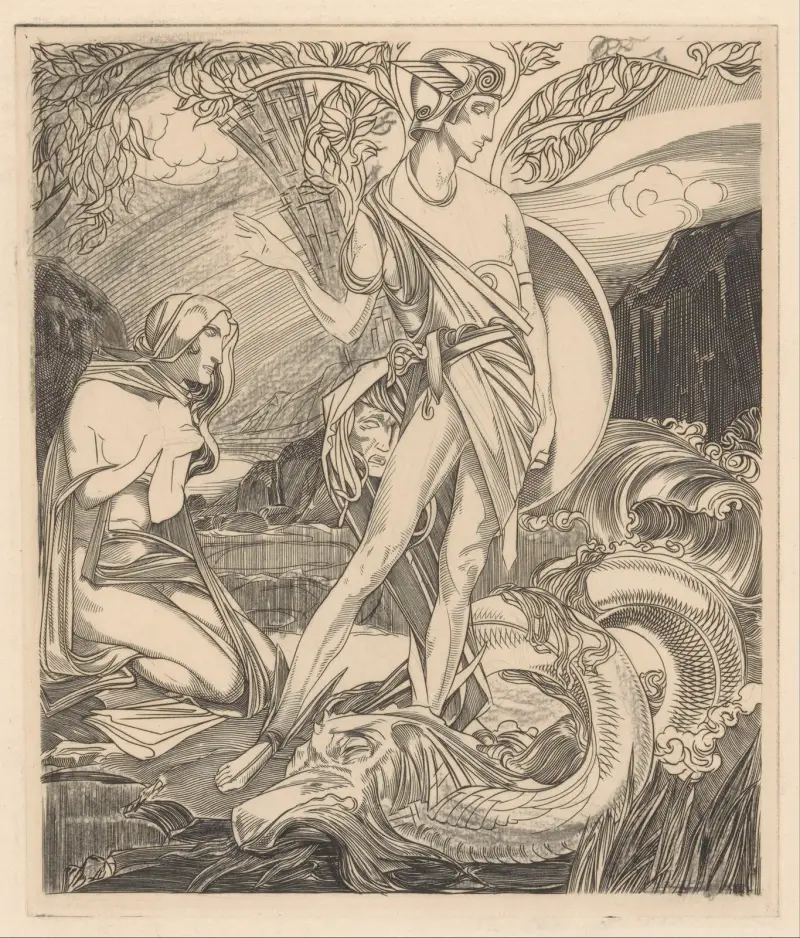 Perseus och Andromeda av Johannes Josephus Aarts