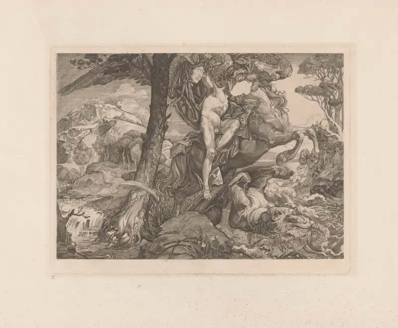 Perseus och havsmonstret av Johannes Josephus Aarts