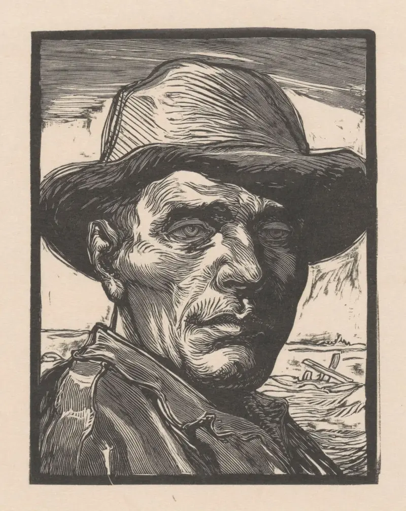 Porträtt av en okänd man av Johannes Josephus Aarts