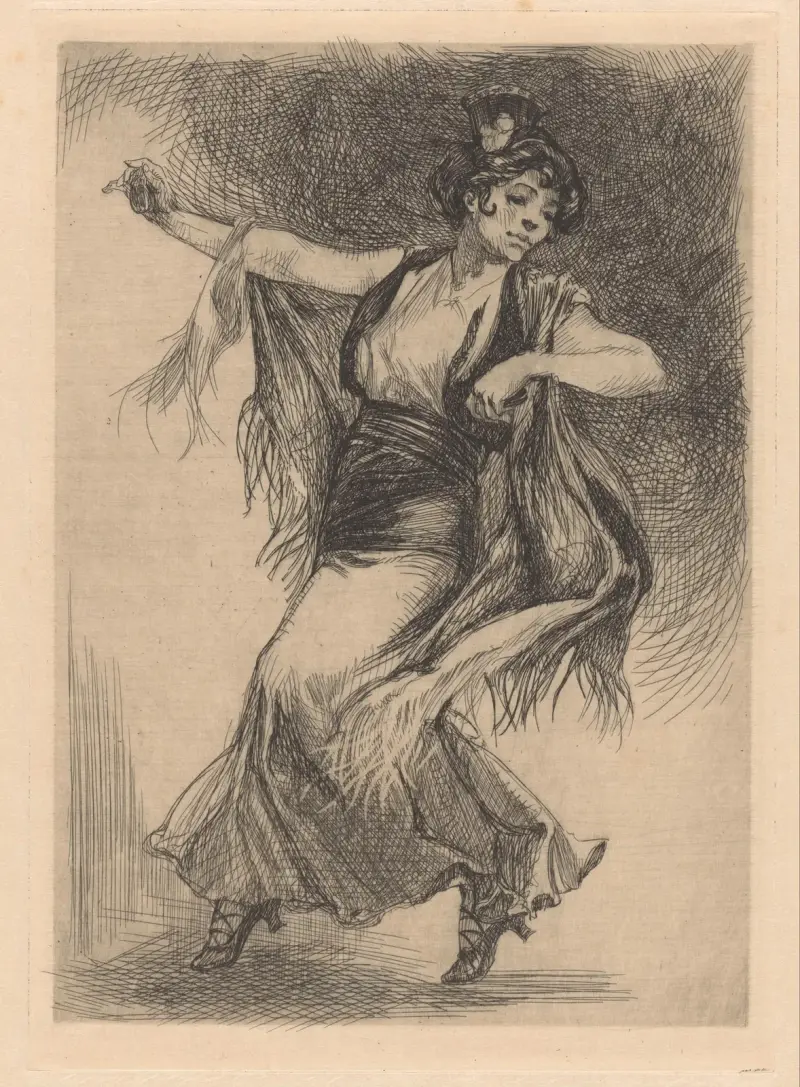 Spansk dansös av Johannes Josephus Aarts