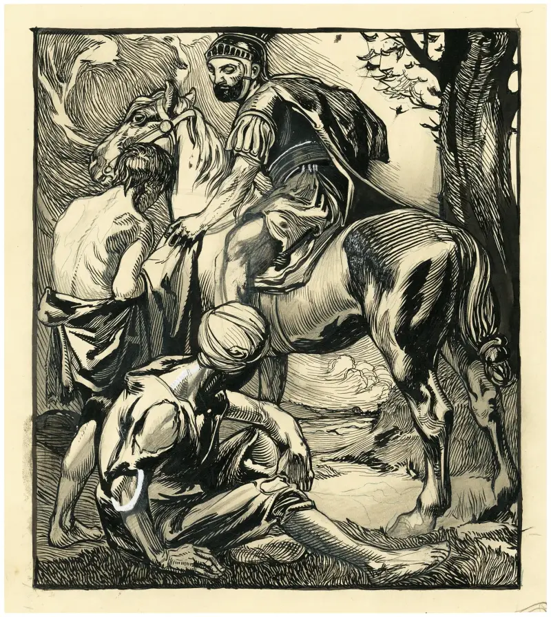 S:t Martin och tiggaren av Johannes Josephus Aarts