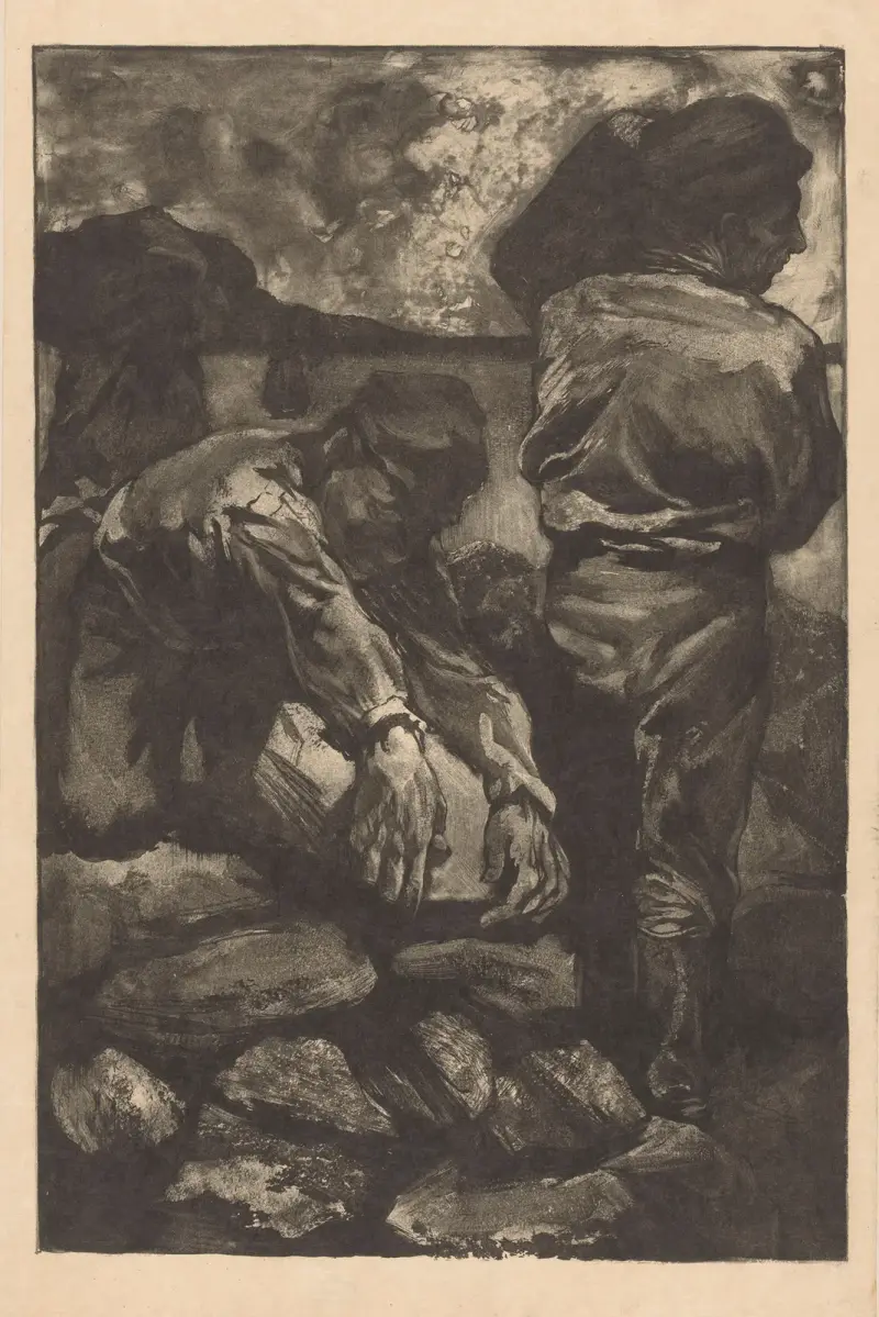 Stenen sjouwende arbeiders av Johannes Josephus Aarts