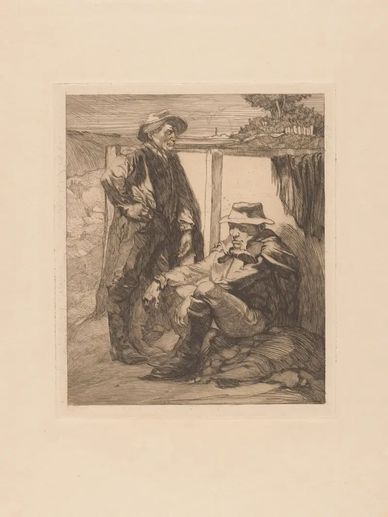 Två vilande arbetare av Johannes Josephus Aarts