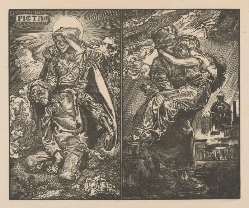 Två skildringar med Döden av Johannes Josephus Aarts