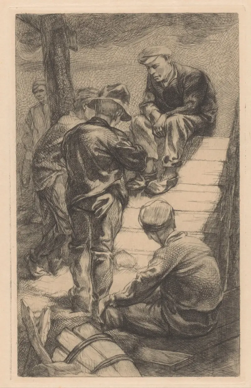 Fem arbetare av Johannes Josephus Aarts