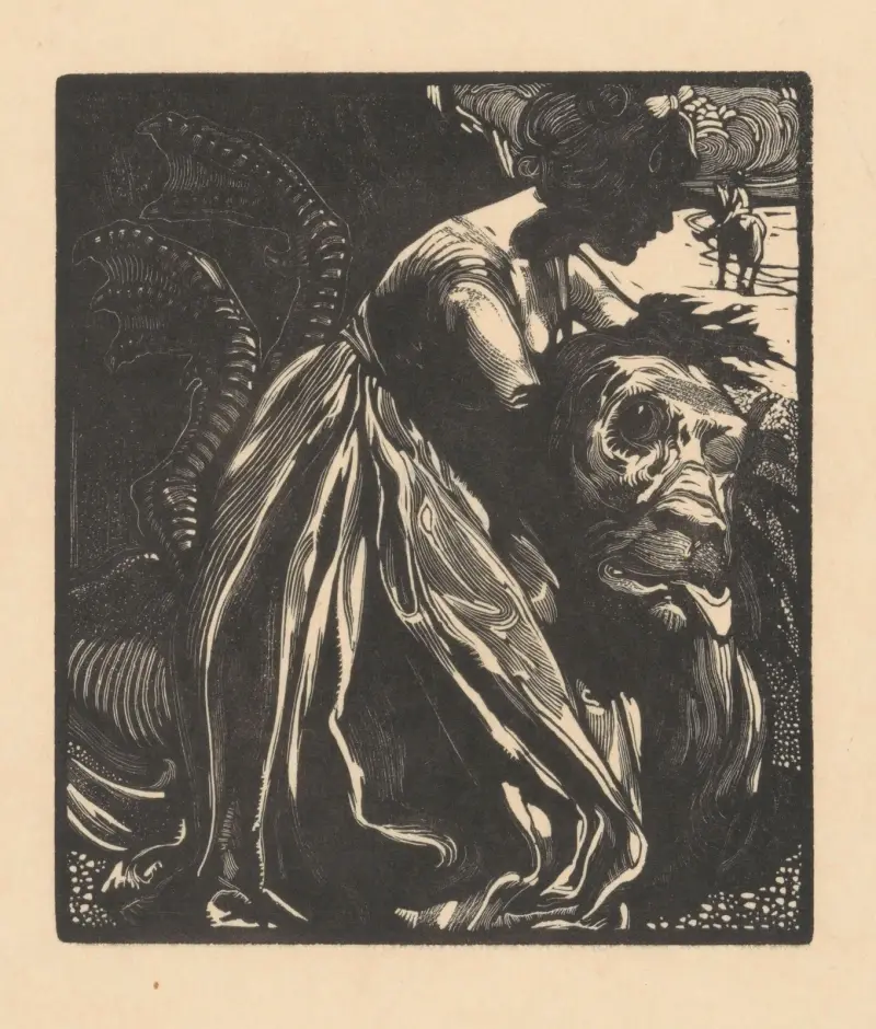 Kvinna med monster av Johannes Josephus Aarts