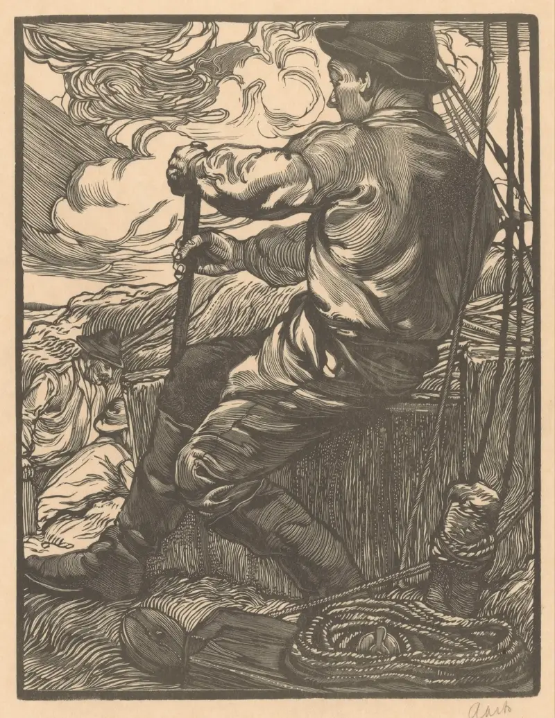 Arbetare som vrider sig av Johannes Josephus Aarts