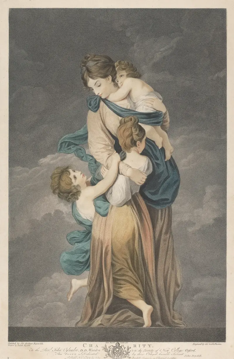 Charity av Sir Joshua Reynolds