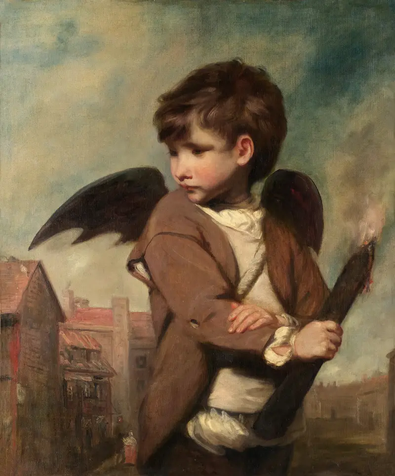 Amor som fackelbärare av Sir Joshua Reynolds