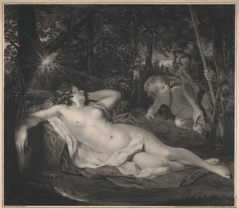Cymon and Iphigenia av Sir Joshua Reynolds