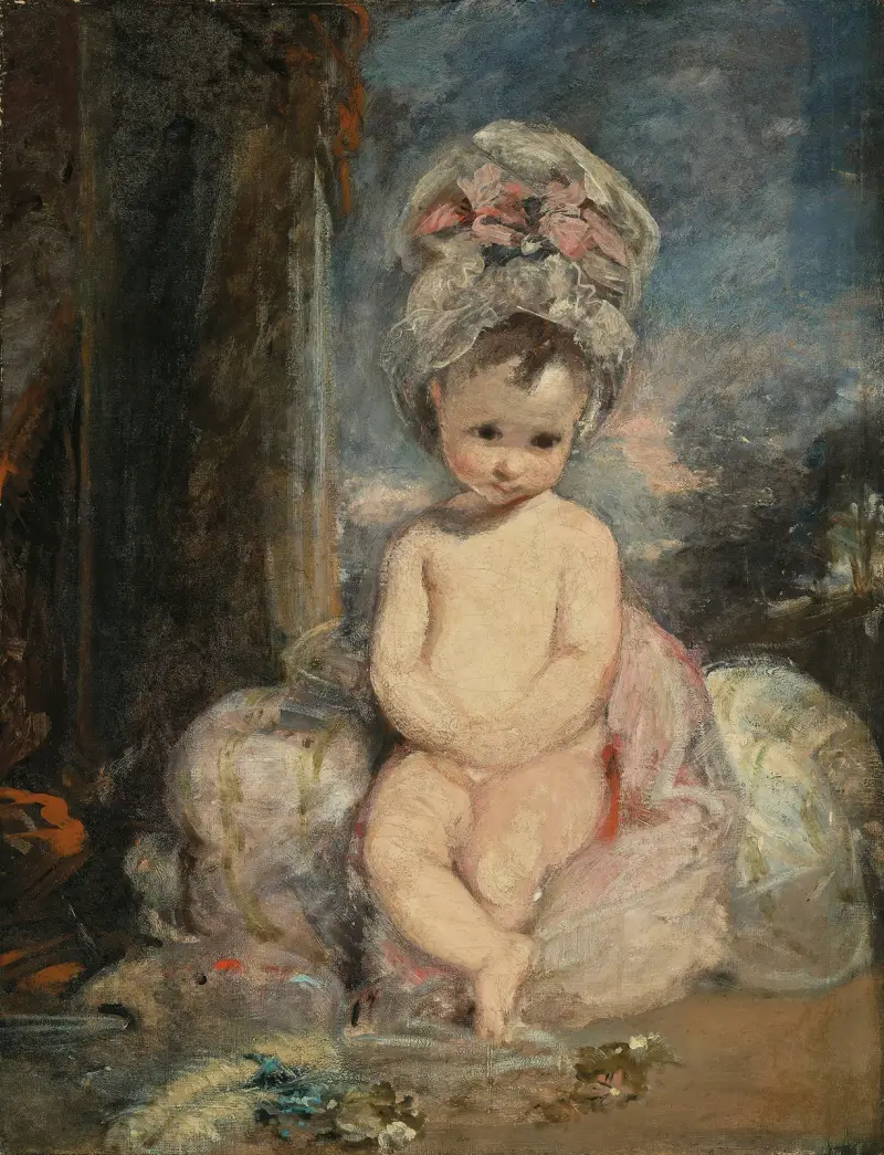 Infant Academy, The Mob Cap av Sir Joshua Reynolds
