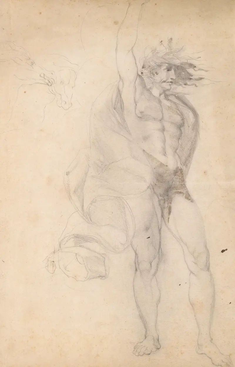 Man med höjd hand av Sir Joshua Reynolds