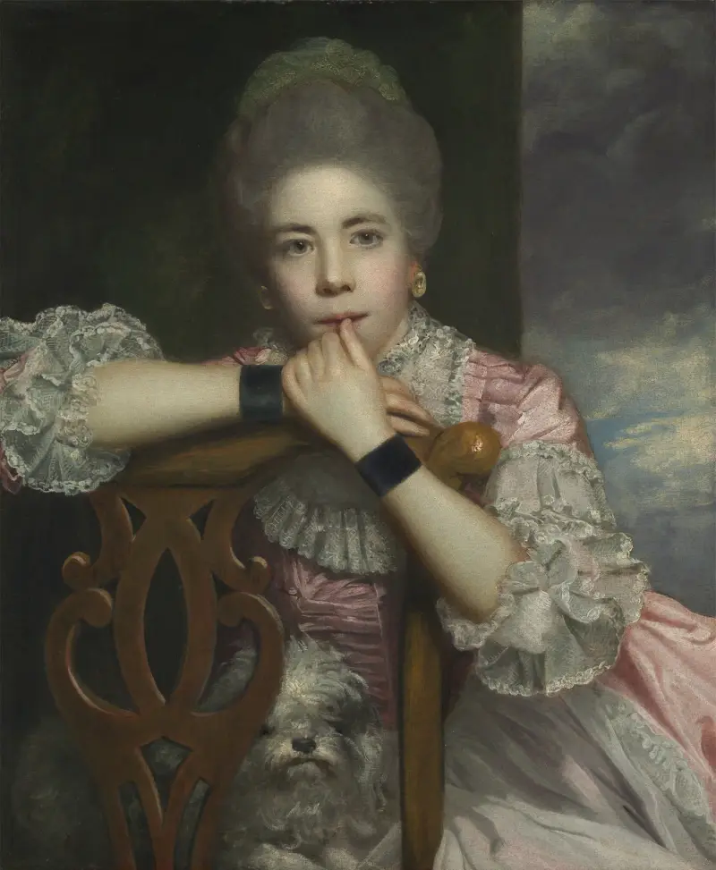 Mrs. Abington som Miss Prue i 'Love for Love' av William Congreve av Sir Joshua Reynolds