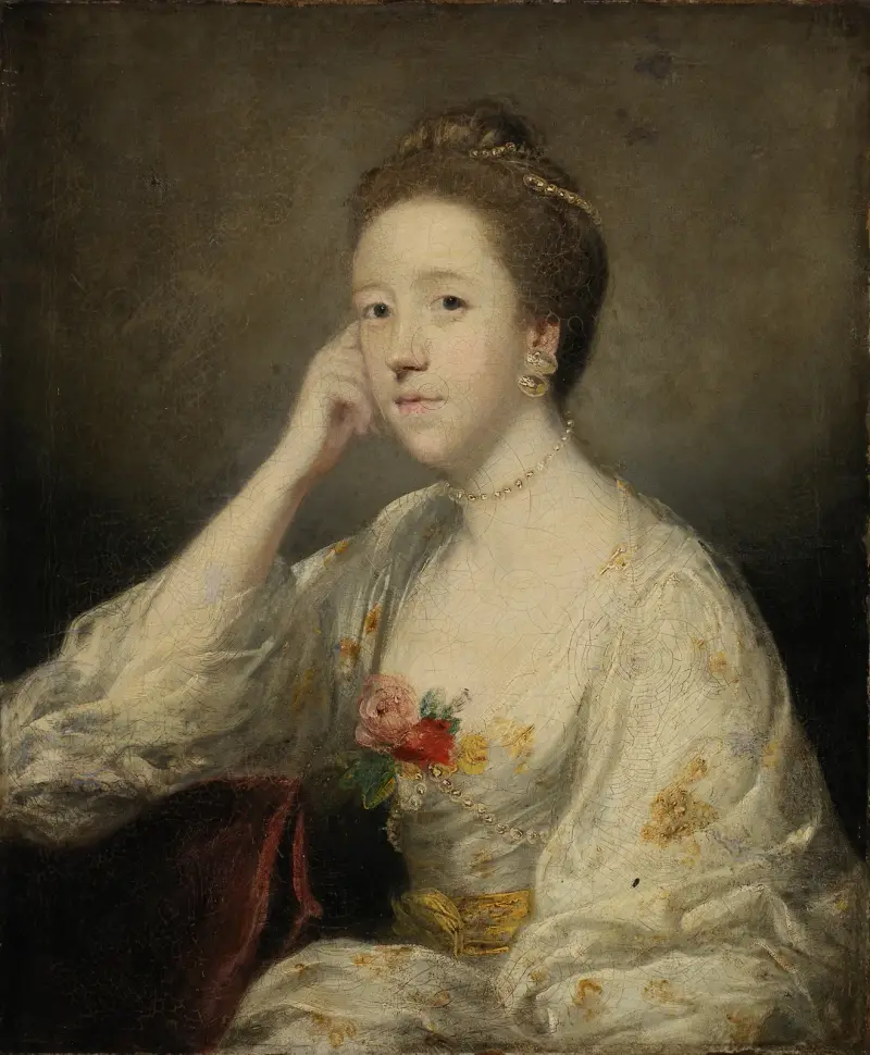 Portrait of a Lady in White av Sir Joshua Reynolds