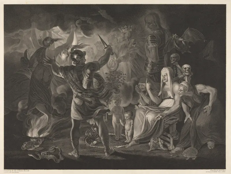 Shakespeare, Macbeth akt IV, scen I av Sir Joshua Reynolds