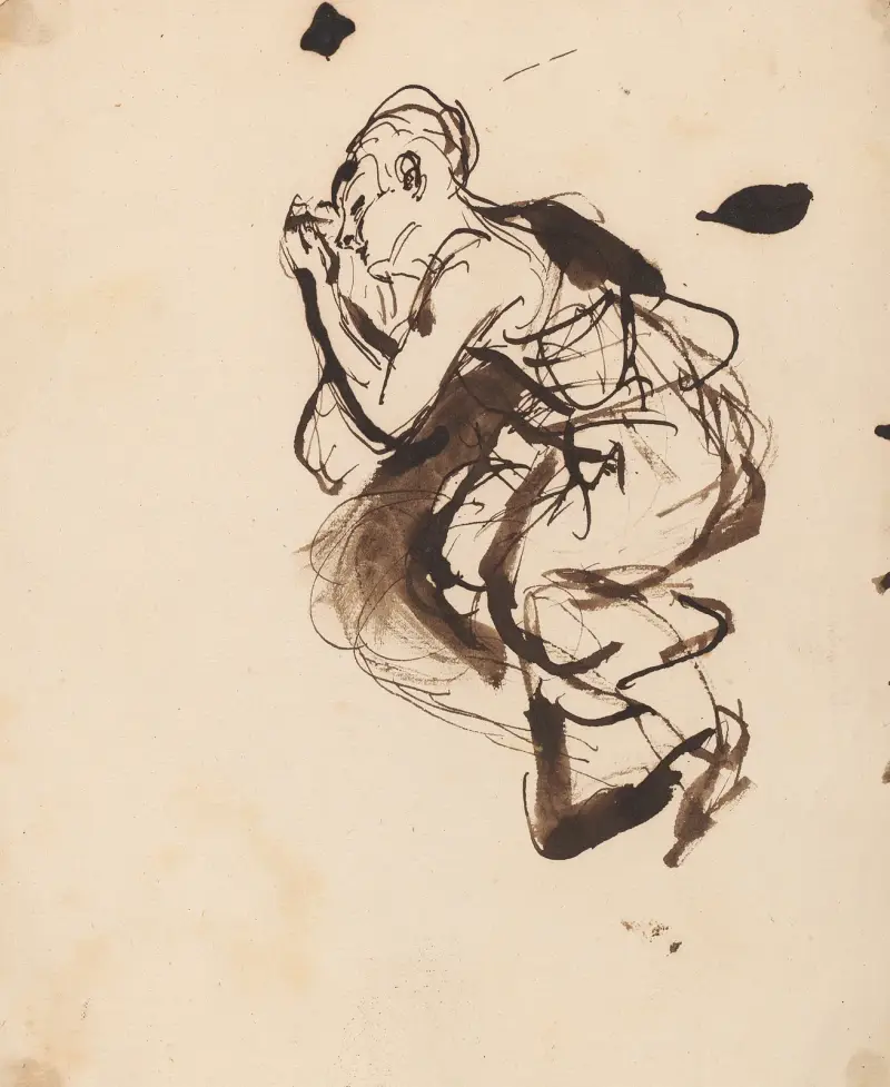 Skiss av en sovande kvinna av Sir Joshua Reynolds
