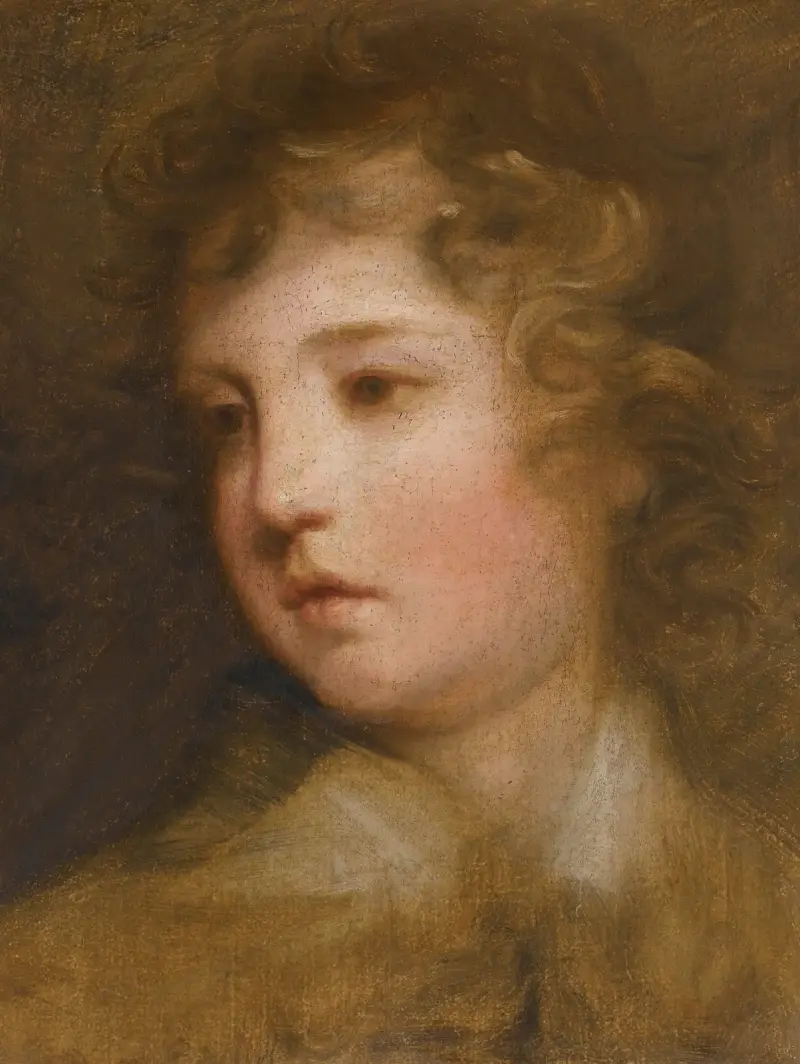Study For The Portrait Of Lord George Seymour Conway av Sir Joshua Reynolds