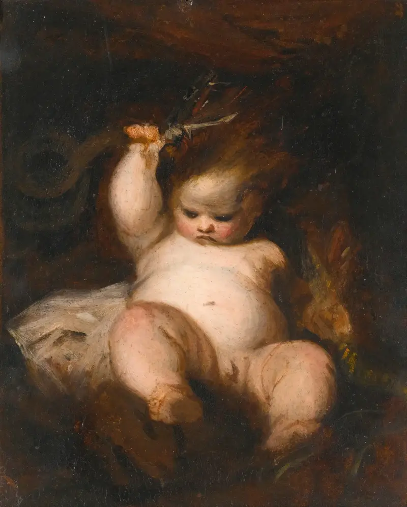 The Infant Hercules av Sir Joshua Reynolds