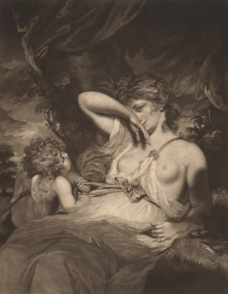 Ormen i gräset av Sir Joshua Reynolds