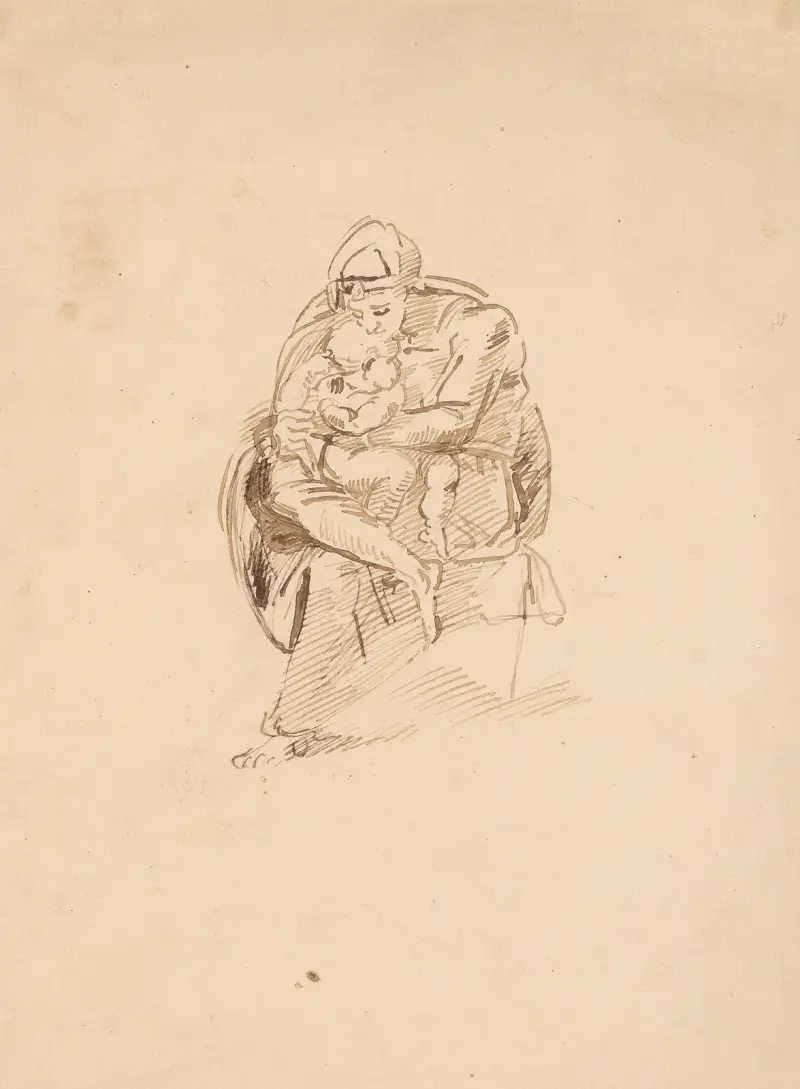 Kvinna och spädbarn av Sir Joshua Reynolds