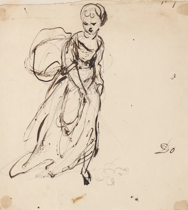 Woman in Long Dress av Sir Joshua Reynolds