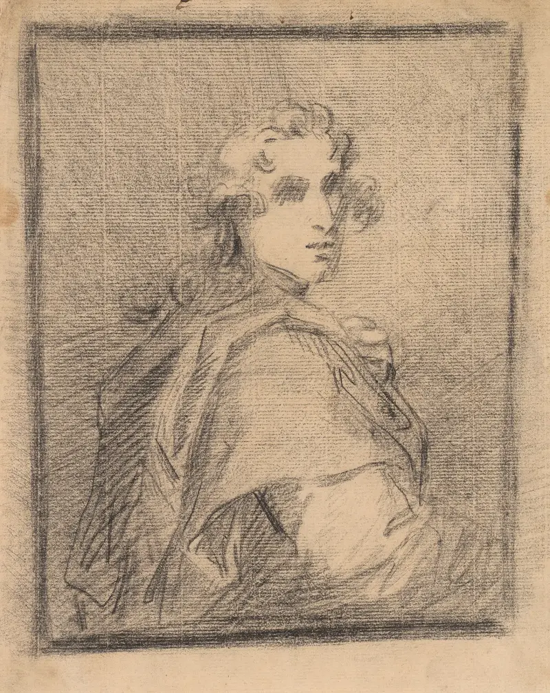 Ung man i mantel av Sir Joshua Reynolds