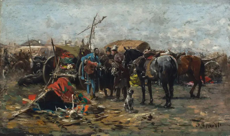 Fair in Balta, Podolia region av Jozef Brandt