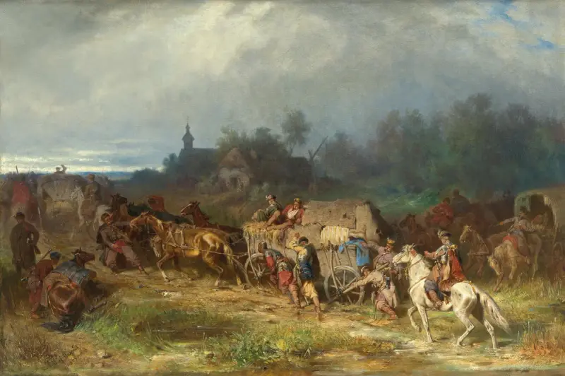 Returning Home, ‘Patient Transport (Polish Camp)’ av Jozef Brandt