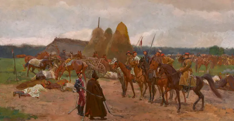 Episod från upproret 1863 av Jozef Chelmonski