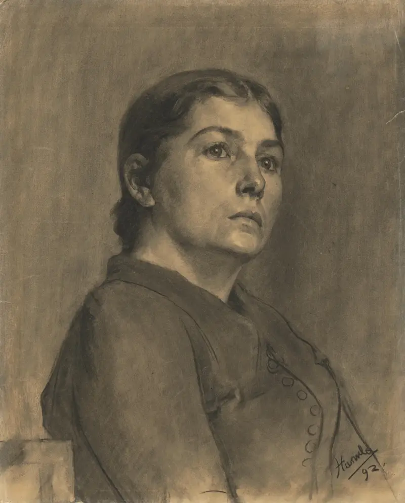A study of the image of a woman av Jozef Hanula