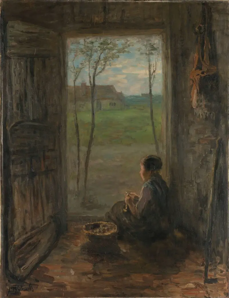 Eine Szene aus Laren von Jozef Israëls